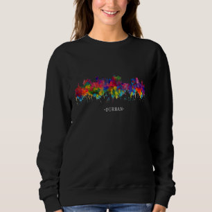 Watercolor Souvenir sky line South Africa Durban Sweatshirt