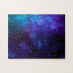 Watercolor Space Outerspace Stars Jigsaw Puzzle at Zazzle