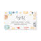 Watercolor Space Theme Baby Shower Registry Card