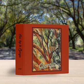 Watercolor Spanish Moss in Trees Georgia Scrapbook