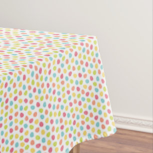Watercolor Speckled Egg Easter Tablecloth