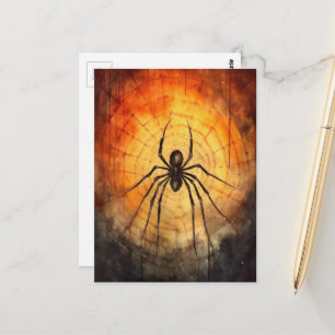 Watercolor Spider  Postcard