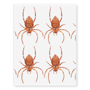 Watercolor spider temporary tattoos