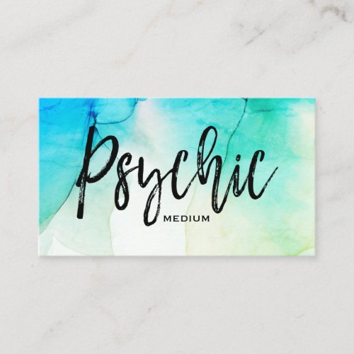  Watercolor Spiritual Psychic Medium Reader Business Card