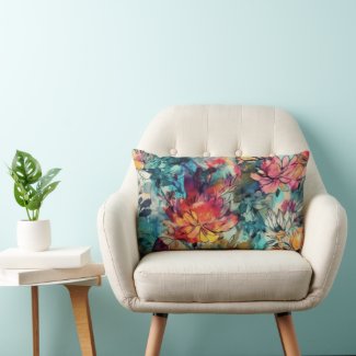 Watercolor Splash and Ink Floral