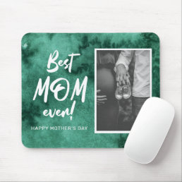 Watercolor Splash Best Mom Ever Mother&#39;s Day Mouse Pad