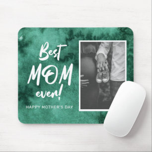 Watercolor Splash Best Mom Ever Mother's Day Mouse Pad