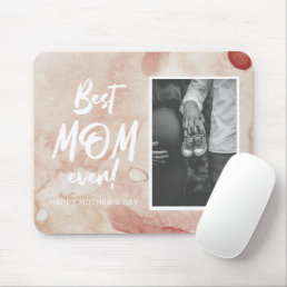 Watercolor Splash Best Mom Ever Mother&#39;s Day Mouse Pad