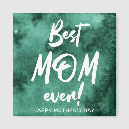 Watercolor Splash Best Mom Mothers Day Magnet