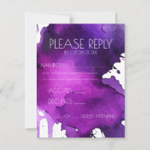 Watercolor Splat Wedding