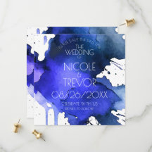 Watercolor Splat Wedding