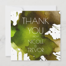 Watercolor Splat Wedding