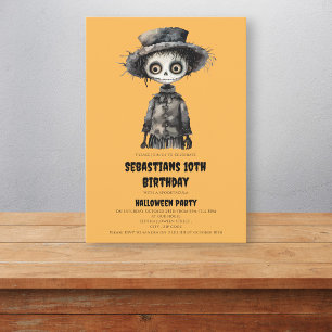 watercolor spooky spooktacular birthday invitation