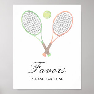 Watercolor sport bridal shower - Favors Poster