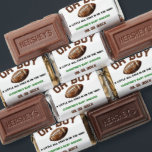 Watercolor Sport Football Baby Shower  Hershey's Miniatures<br><div class="desc">Elevate your baby shower game with our Football Baby Showerwing favors,  designed to add a playful and sporty touch to your celebration. Each favors features a charming football design,  perfect for celebrating the upcoming arrival of your little one in style.</div>