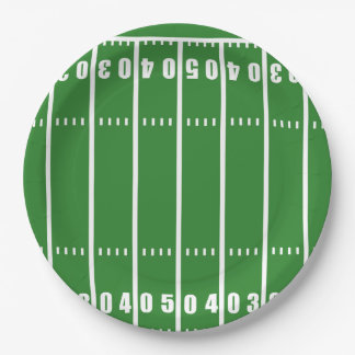 Watercolor Sport Football Baby Shower  Paper Plates