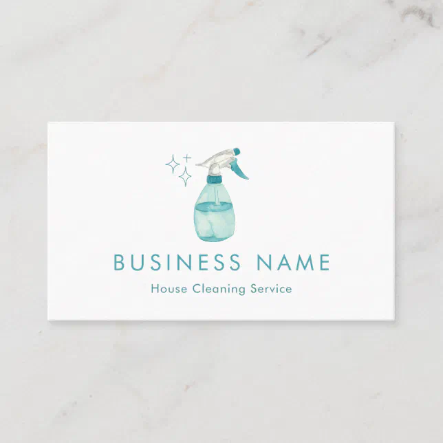 watercolor-spray-bottle-sparkling-house-cleaning-business-card-zazzle
