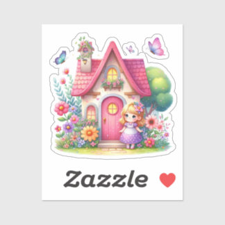 Watercolor Spring Baby Fairy Sticker