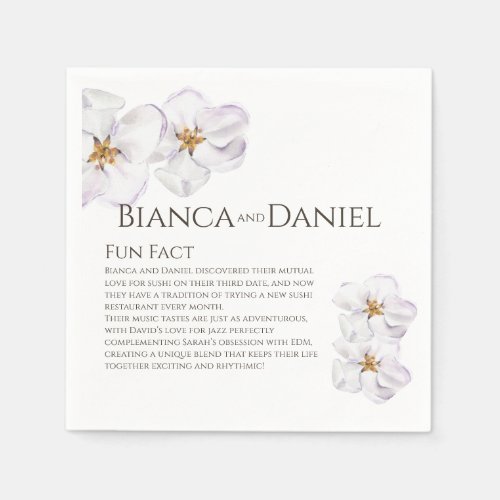 watercolor spring blossom Napkins Fun facts