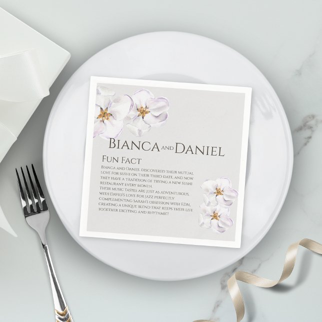watercolor spring blossom Napkins Fun facts (Creator Uploaded)