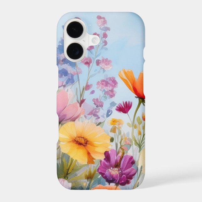 Watercolor Spring Flowers Case-Mate iPhone Case (Back)
