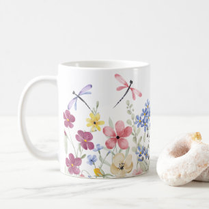 Watercolor Spring Flowers Coffee Mug