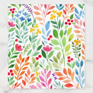 Watercolor Spring Flowers Envelope Liner