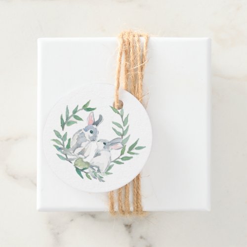 Watercolor Spring Theme Party Favor Tags