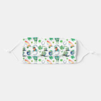 Watercolor St. Patrick's Day Pattern Adult Cloth Face Mask