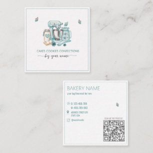 Watercolor standmixer Floral Business Card