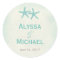 Watercolor Starfish Favor Sticker/Envelope Seal