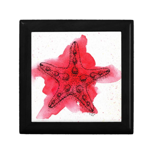 Watercolor Starfish Gift Box (Front)
