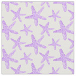 Watercolor Starfish Purple Pattern Fabric