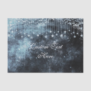 Watercolor Starry Night Celestial Custom Wedding Tissue Paper
