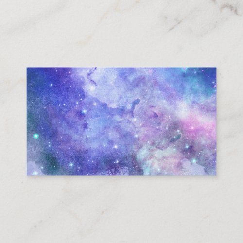 Watercolor Starry Sky Space Lover Galaxy Stars Business Card