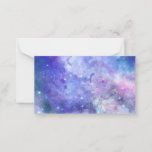 Watercolor Starry Sky Space Lover Galaxy Stars Note Card