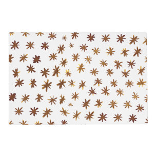 Watercolor stars - amber placemat