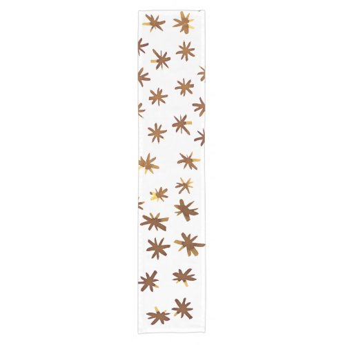 Watercolor stars _ amber short table runner