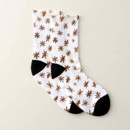 Watercolor stars _ amber socks