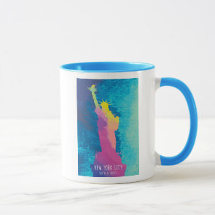 Watercolor Statue of Liberty Mug