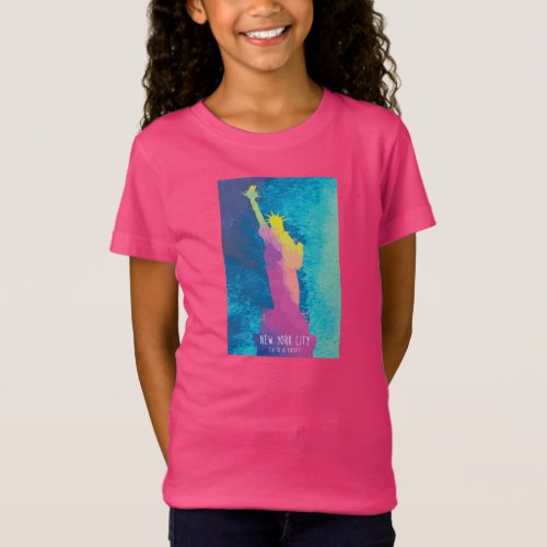 Watercolor Statue of Liberty T_Shirt