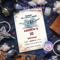 Watercolor Stealth Jet Fighter B2 Spirit Birthday