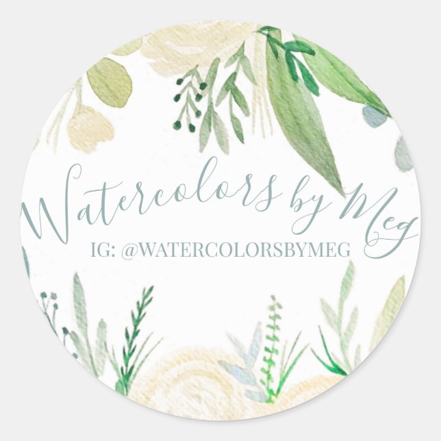 Watercolor Sticker (Front)