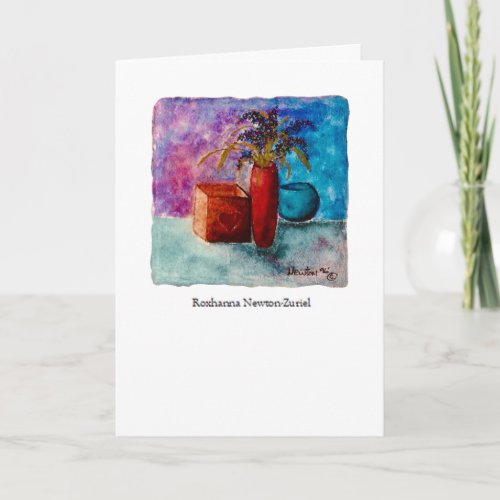 Watercolor Still Life greeting card