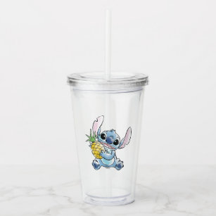 Aloha Stitch Glass Cup - Sunshine Design Shop