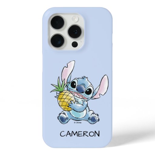 Watercolor Stitch Holding Pineapple iPhone 15 Pro Case