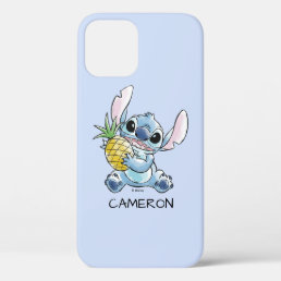Watercolor Stitch Holding Pineapple iPhone 12 Case