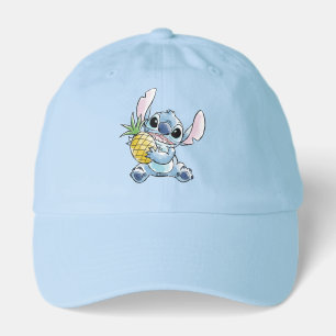Watercolor Stitch Holding Pineapple Hat
