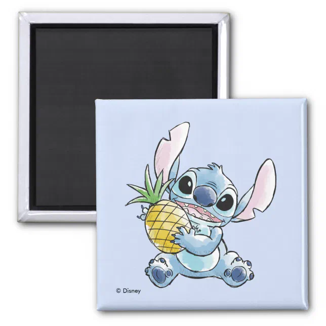 Disney Stitch Picture. Stitch Button Art. Kids Bedroom Decor. Disney Gift.  Lilo and Stitch. Nursery Decor. Button Picture -  Sweden