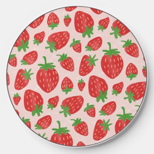 Watercolor Strawberries Wireless Charger